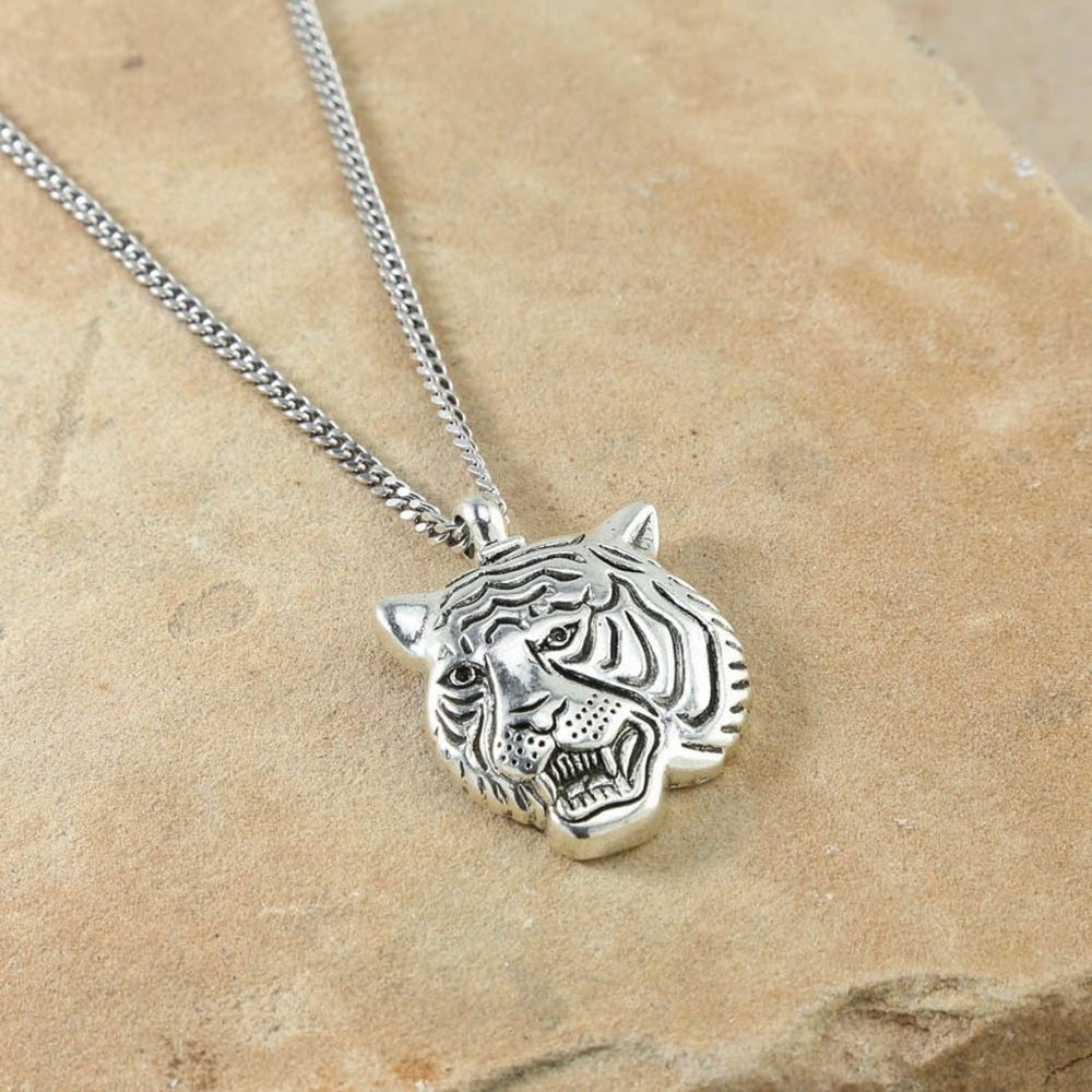Latifah Silver Tiger Necklace